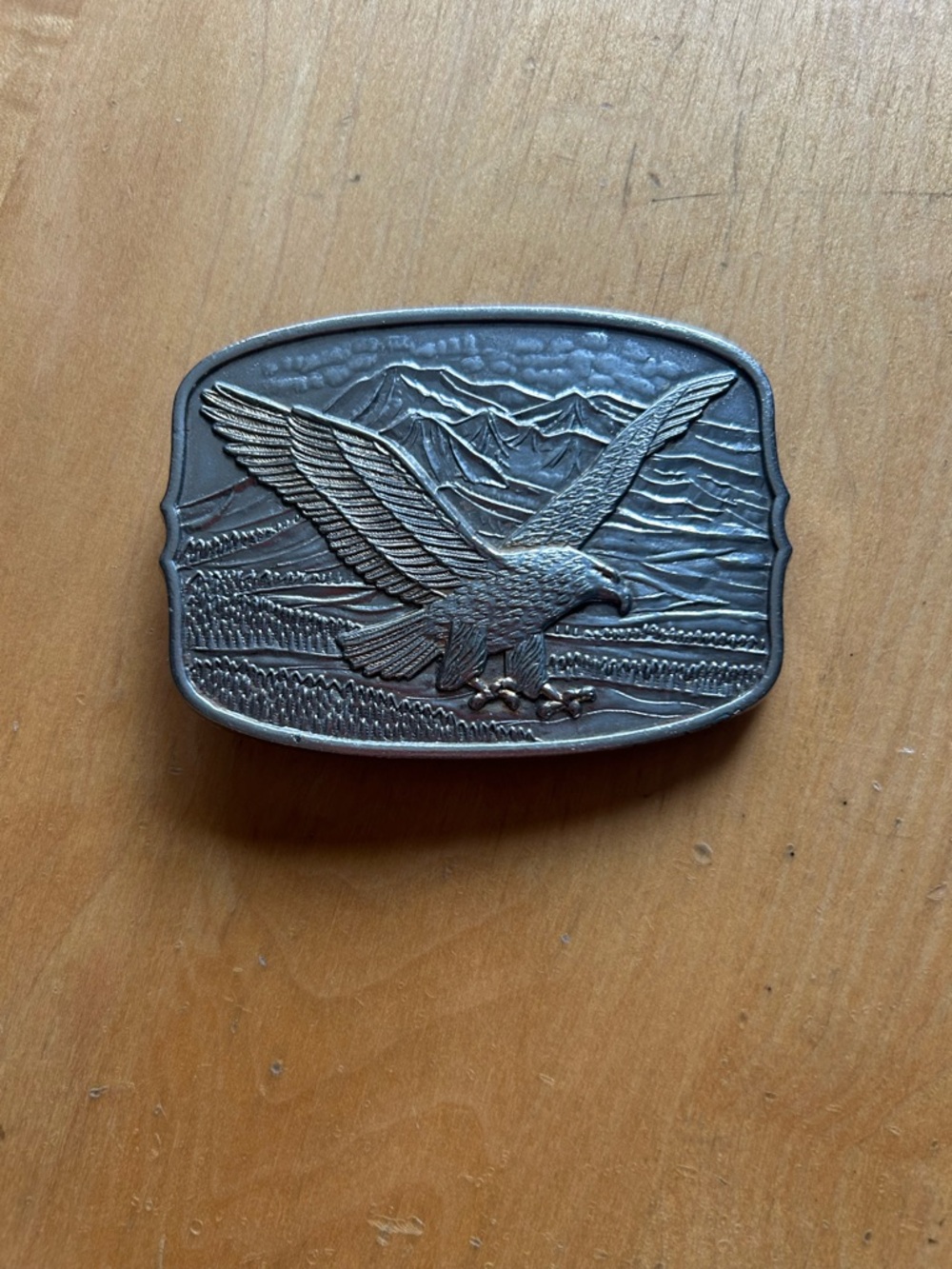 Silver Eagle Mountain Buckle - Men Accessories